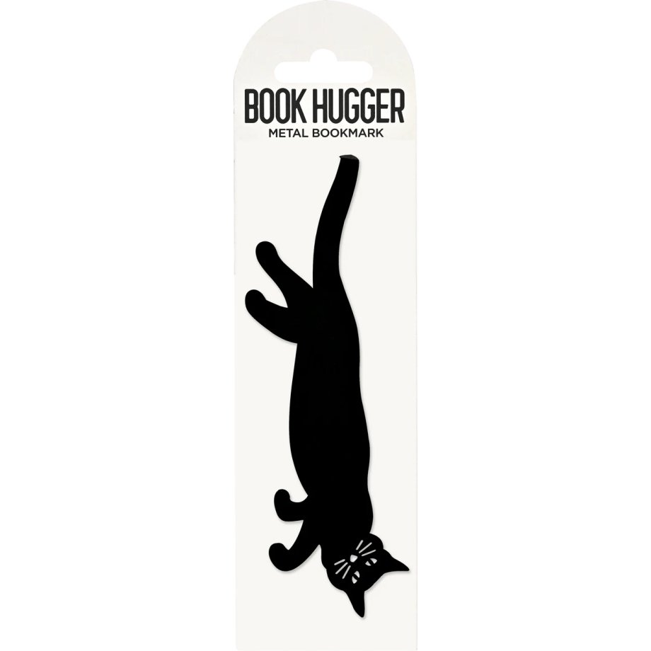 Curious Cat 'Hanging' Metal Bookmark (Book Hugger Series)