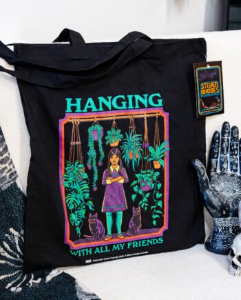 Hanging With All My Friends Steven Rhodes Black Tote Bag