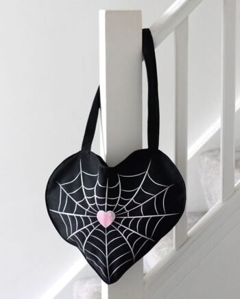 Spiderweb Heart Tote Bag